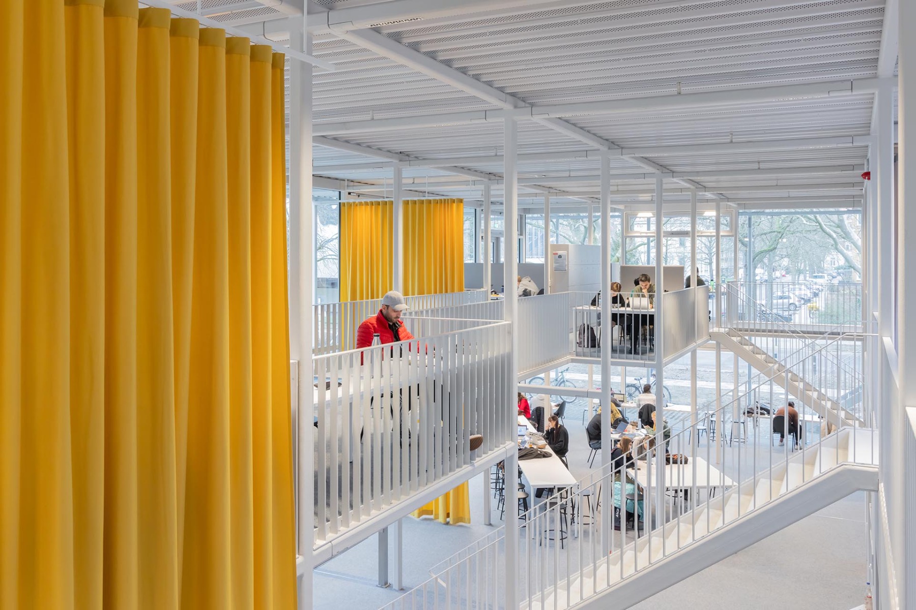 Preisträger des DAM Preises 2024: Studierendenhaus TU Braunschweig, Architektur: Gustav Düsing & Max Hacke, © Iwan Baan