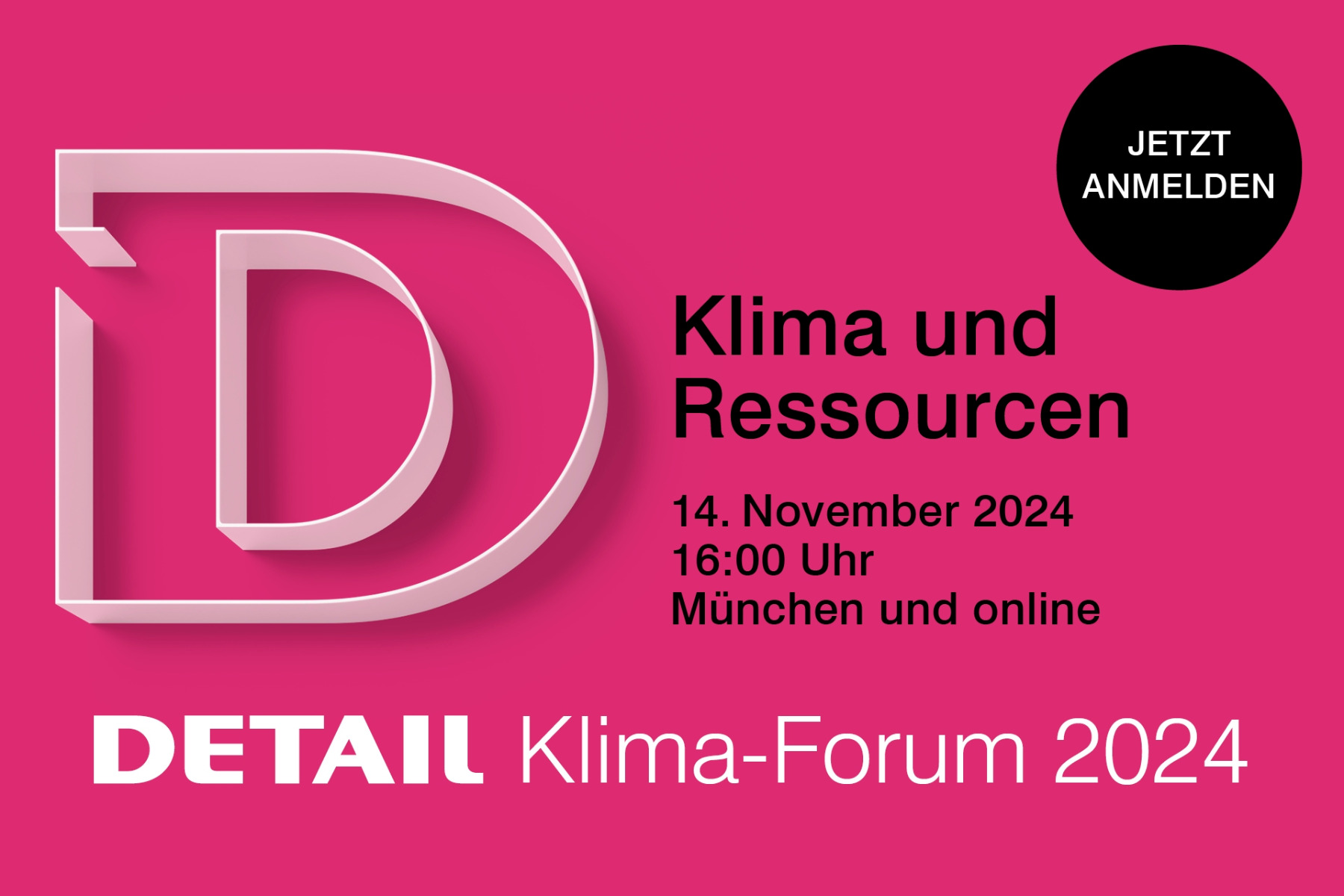 DETAIL Klima-Forum München am 14. November 2024